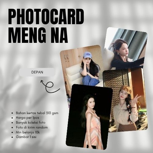 [1PCS] PHOTOCARD MENG NA | PHOTOCARD KPOP | PHOTOCARD DRAKOR | PHOTOCARD DRACIN
