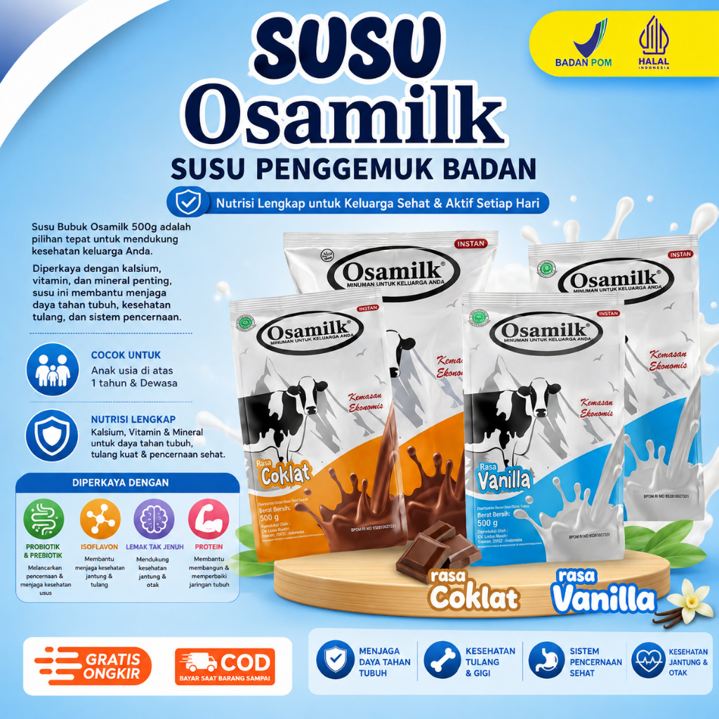OSAMILK SUSU - PENGGEMUK BADAN / OSAMILK SUSU PENGGEMUK