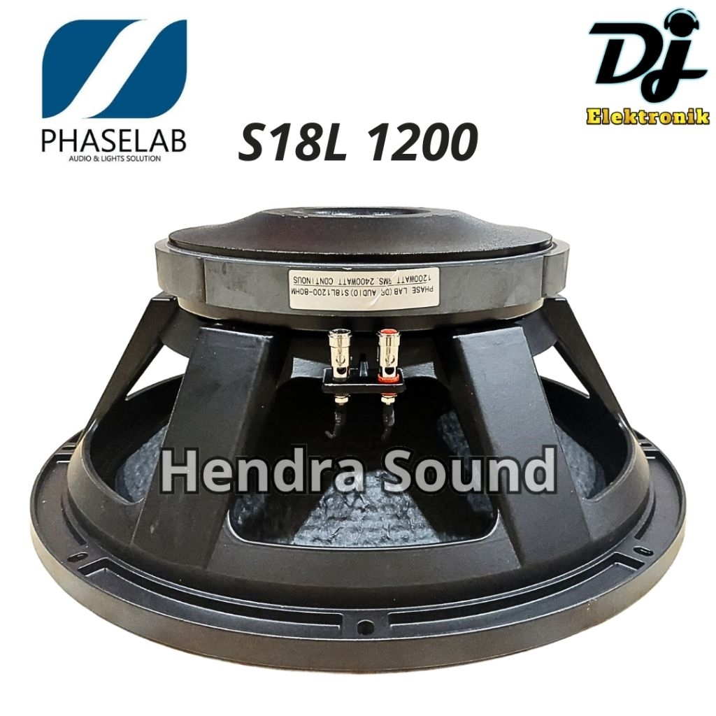 Speaker Komponen Phaselab DR Audio S18L1200 / S18 L 1200 / S 18 L 1200 - 18 inch Phase Lab