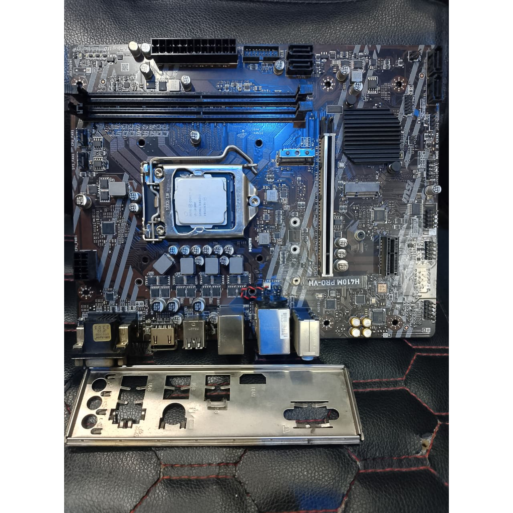 Processor Intel Core i3 10100F Dan Motherboard MSI H410M Pro VH