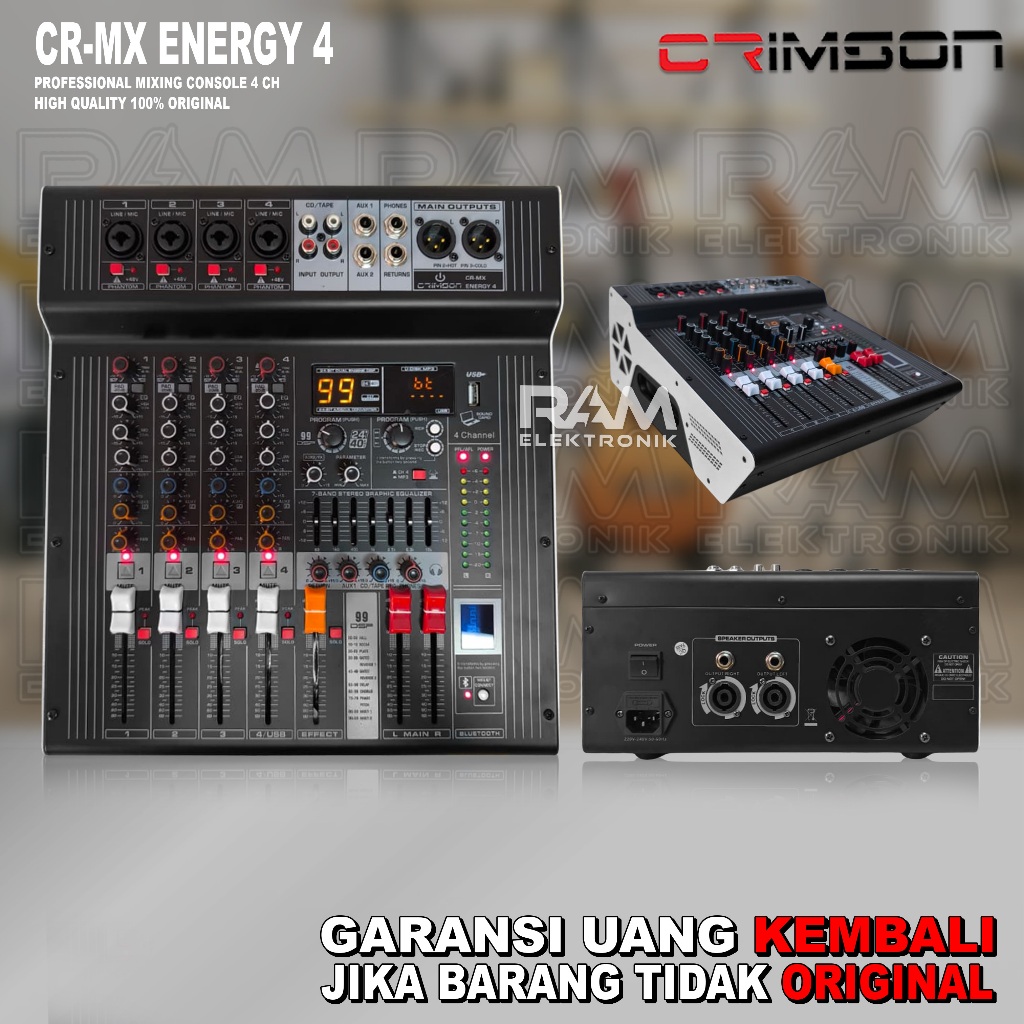 Power Mixer 4 Channel CRIMSON CR MX ENERGY 4 | ENERGY4 Original