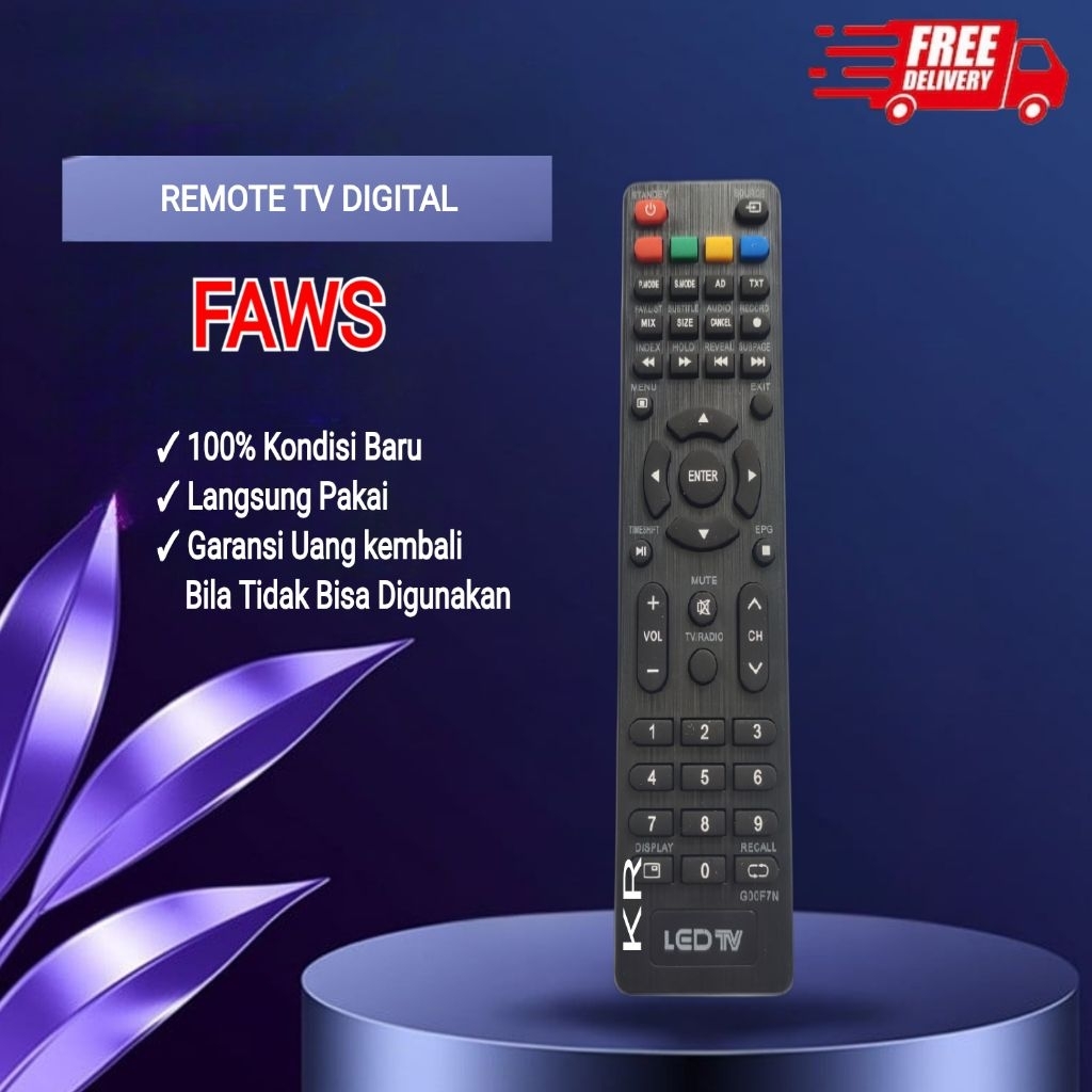 Remote Remot TV FAWS DIGITAL G00F7N