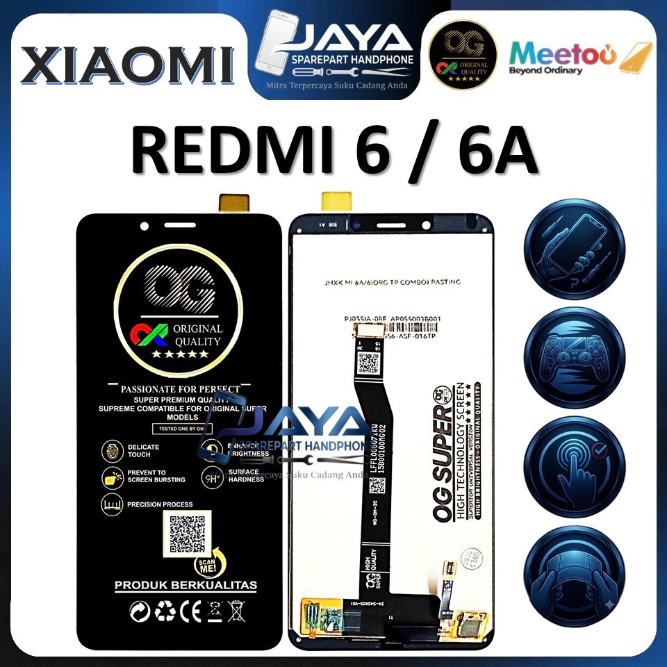 LCD TOUCHSCREEN REDMI 6 / 6A ORIGINAL FULL SETT 100%