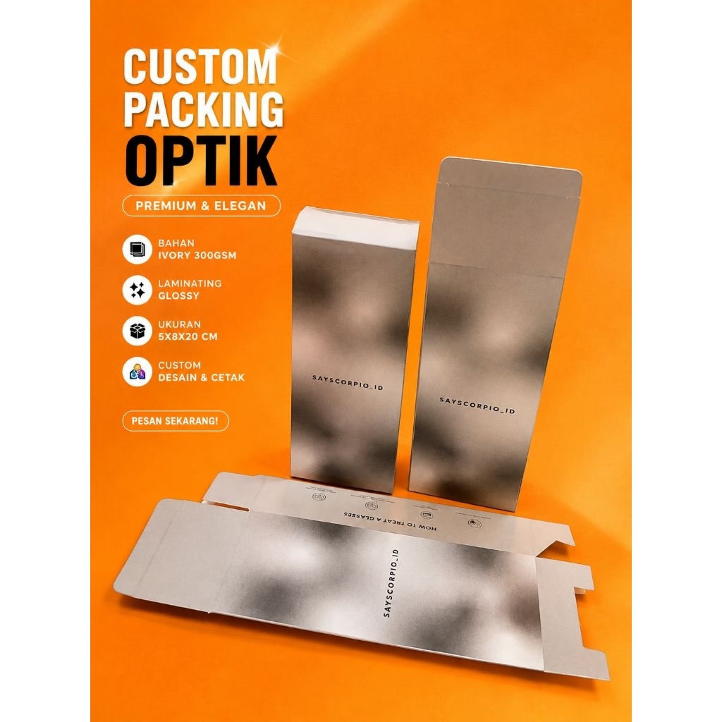 Custom Box Packaging / Kardus Kecil / Dus Parfum, Skincare, Hampers | Cetak Fullcolor