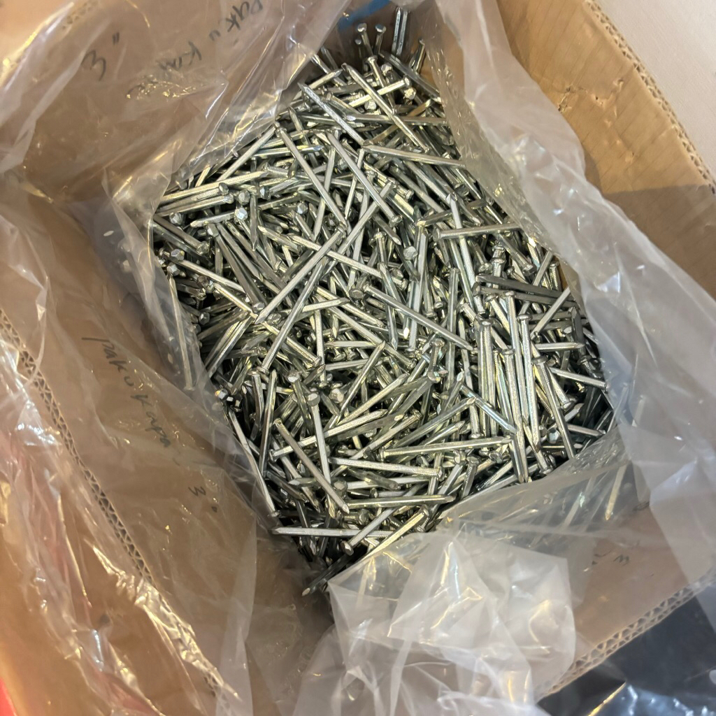 (1kg) Paku Kapal 3 inch Paku Putih Kapal 3” (7cm) Paku Perahu 7cm
