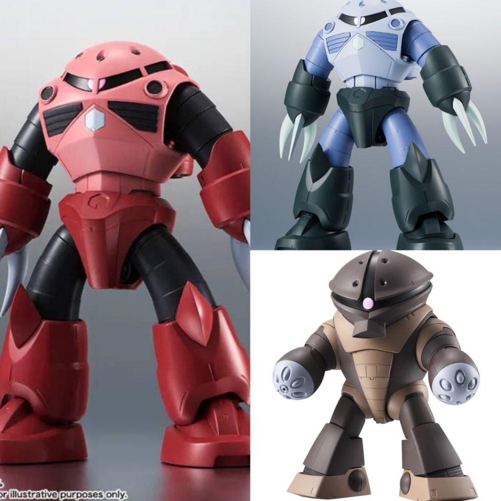 Robot Spirits Side MS MSM-07S Z'Gok Charts Custom Model & MSM-07 Z'Gok & MSM-04 Acguy Ver 0826