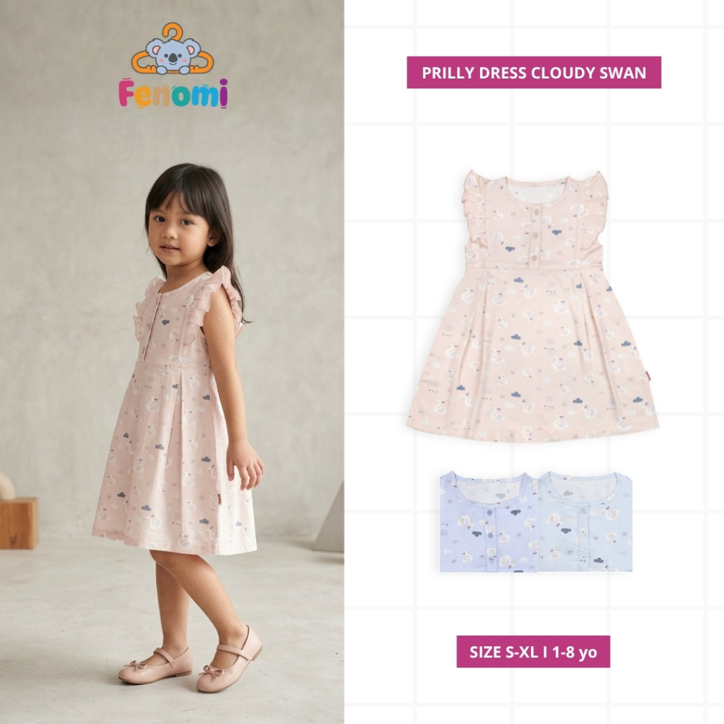 FENOMI - Dress Anak Perempuan 1-8 Tahun Prilly Dress
