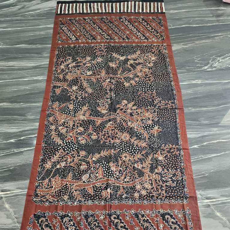 selendang batik tulis kain 2 dua warna batik tulis lasem
