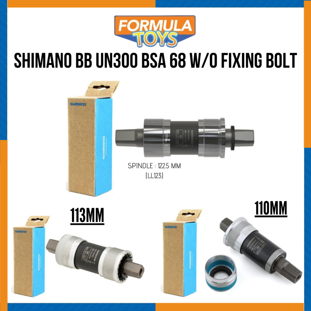 BOTTOM BRACKET SEPEDA BB KOTAK SHIMANO BB UN300 BSA 68 TANPA BAUT FIXING
