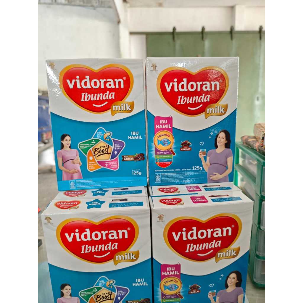 Vidoran Ibunda Milk Ibu Hamil 125g Susu Bubuk untuk Ibu Hamil Rasa Coklat