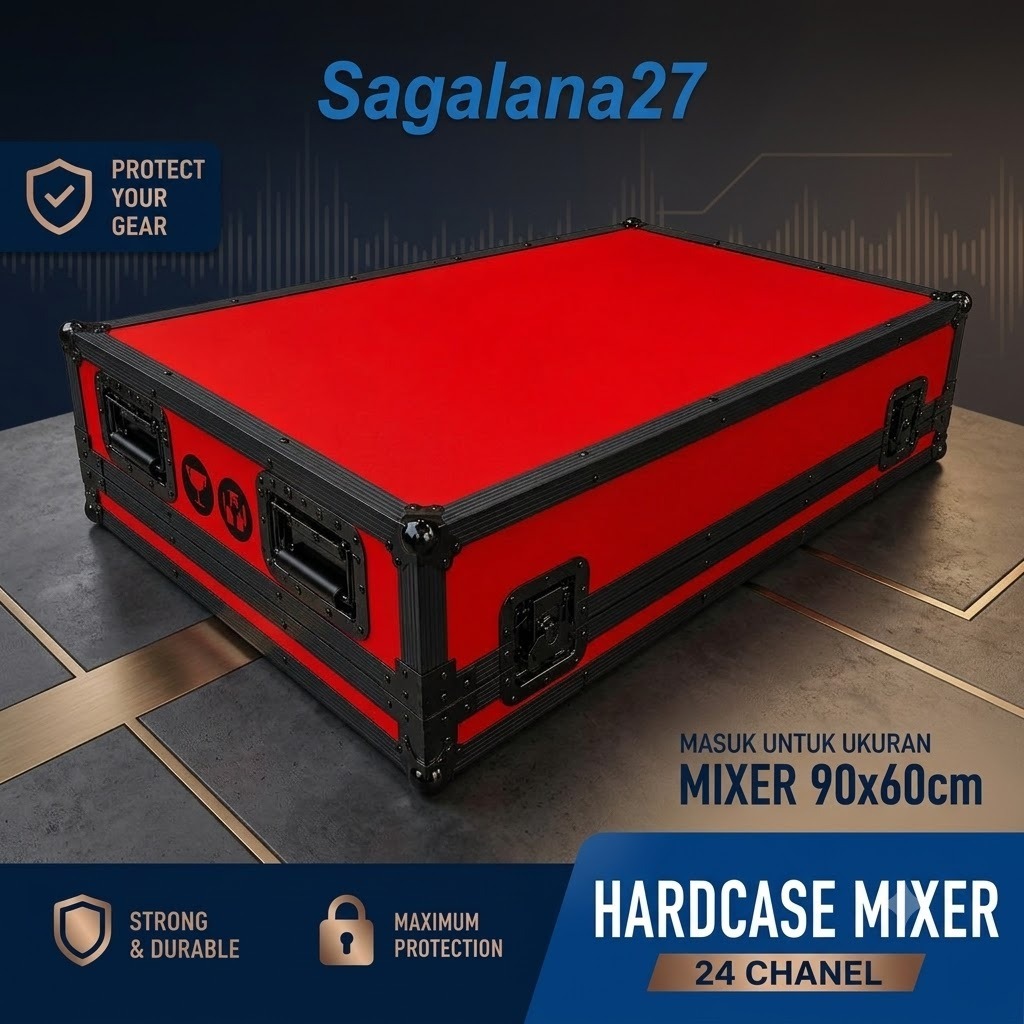 Hardcase mixer PHASELAB HERITAGE 24 flightcase GT LAB 24