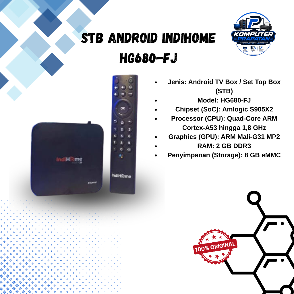 STB Android IndiHome HG680-FJ