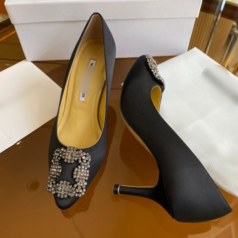 Sepatu Heels Wanita 7cm Warna Hitam