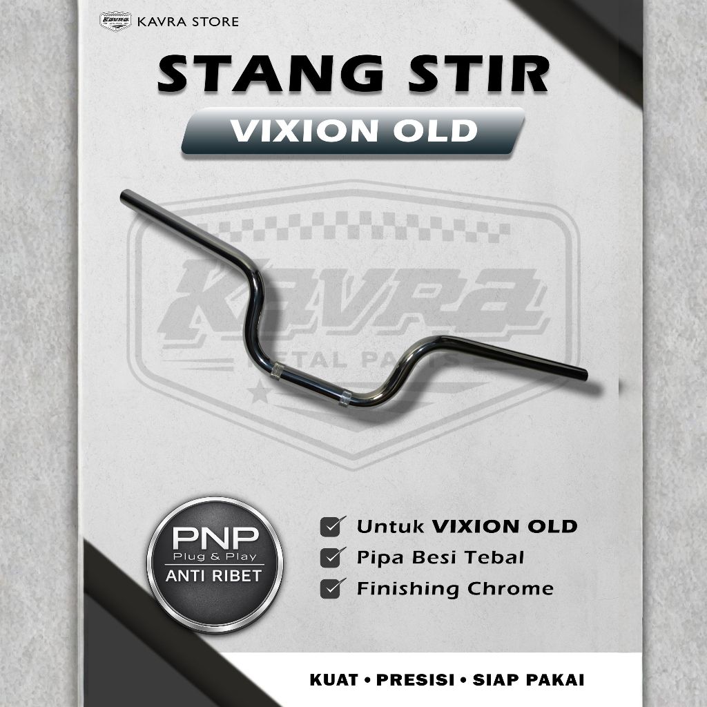 Stang Stir Vixion Old, Vixion Lama Universal | Stang Setang Motor Universal Variasi | Pipa Besi Teba
