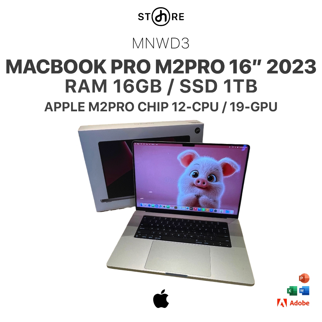 Second , Macbook Pro M2PRO 2023 16" , 16/1TB , Grey , MNWD3