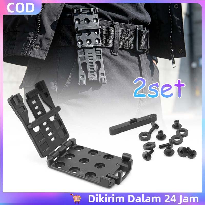 2 Set Sekrup Tek Lok Molle Lock Kydex Clip Klip Taktis Holster