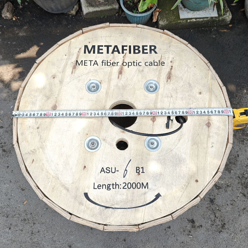 META FIBER Mini ADSS 6 Core / KU 6Core Mini ADSS Kabel Mini ADSS 6c 2KM G652D