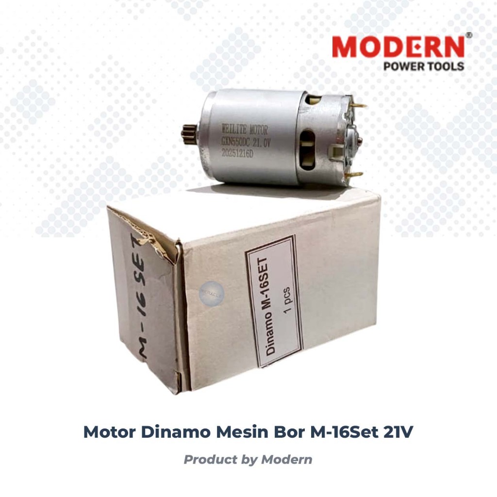 Modern Motor Dinamo Mesin Bor M-16Set M16 21V Modern Power Tools GXN550DC