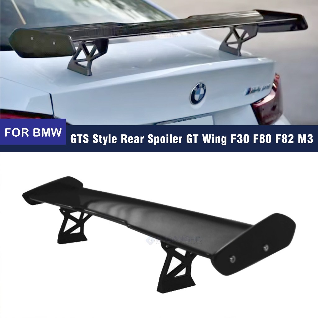 GTS Style Rear Spoiler GT Wing Spoiler BMW F30 F80 F82 M3 Black Gloss Carbon Taiwan