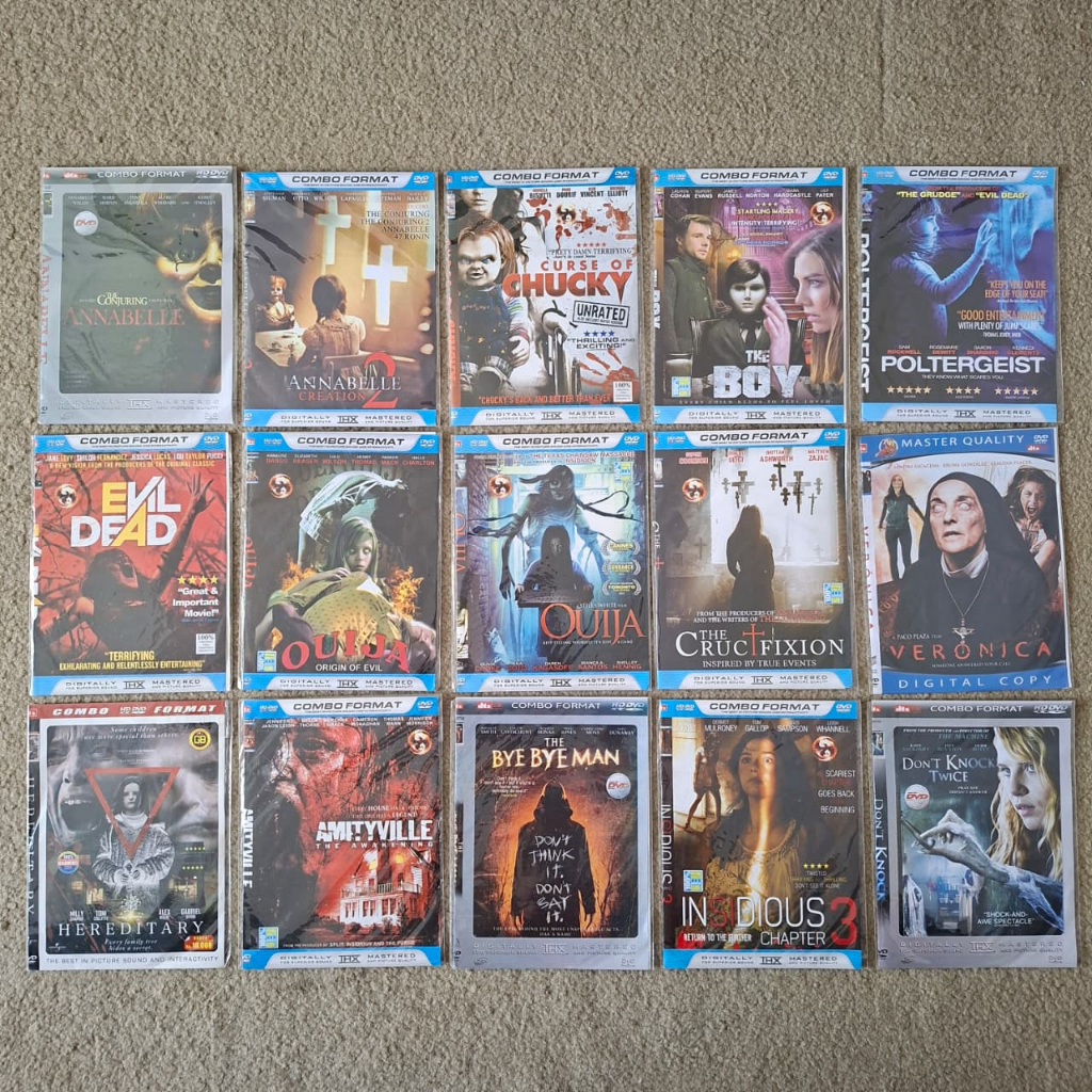 Kaset DVD Film HD Combo Format - Western Horror Thriller Movie