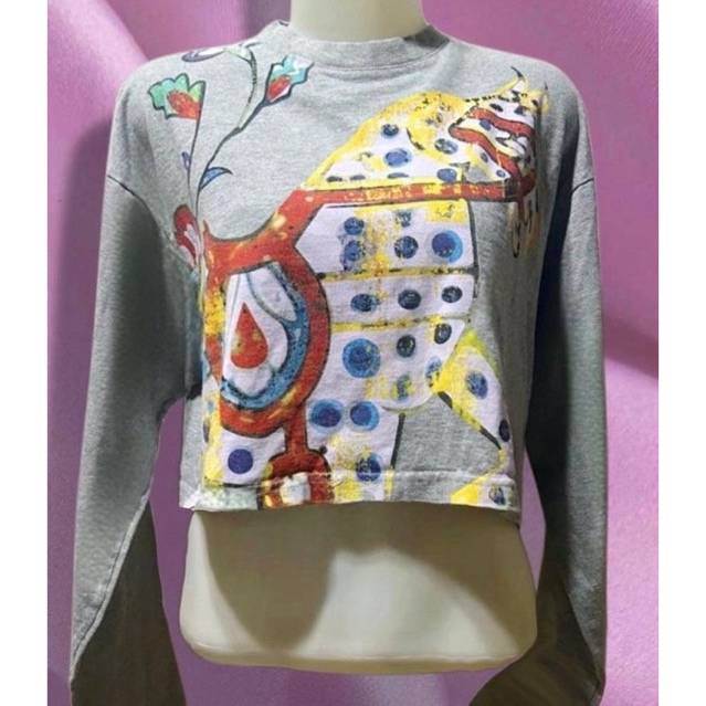 Studio 133 Biyan Long Slevee Crop Top