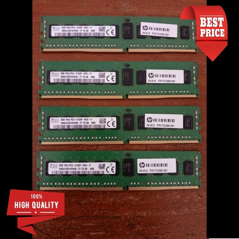 RAM Server SK Hynix 8GB DDR4 2133 ECC Registered RDIMM PC4-2133P 1Rx4