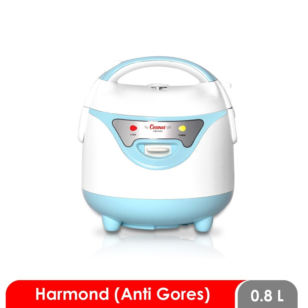 Cosmos CRJ6612 Rice Cooker 0.8 Liter Panci Anti Gores Harmond
