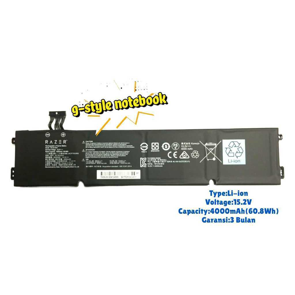 Baterai Laptop Razer Blade 15 RC30-0351 Original