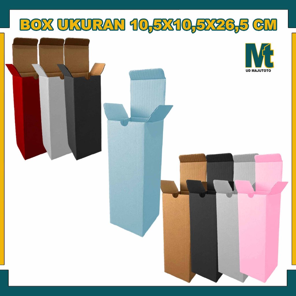Box 10,5x10,5x26,5 Cm / Box Sliplock / Karton Packing / Box Tumbler