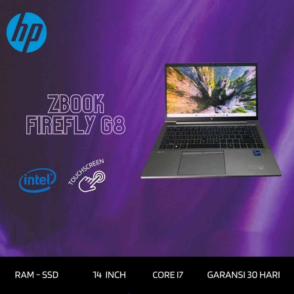 LAPTOP UNTUK SEKOLAH KULIAH KERJA ZBook Firefly G8 I7 GEN11 RAM 16GB 14 INCH TOUCH *R