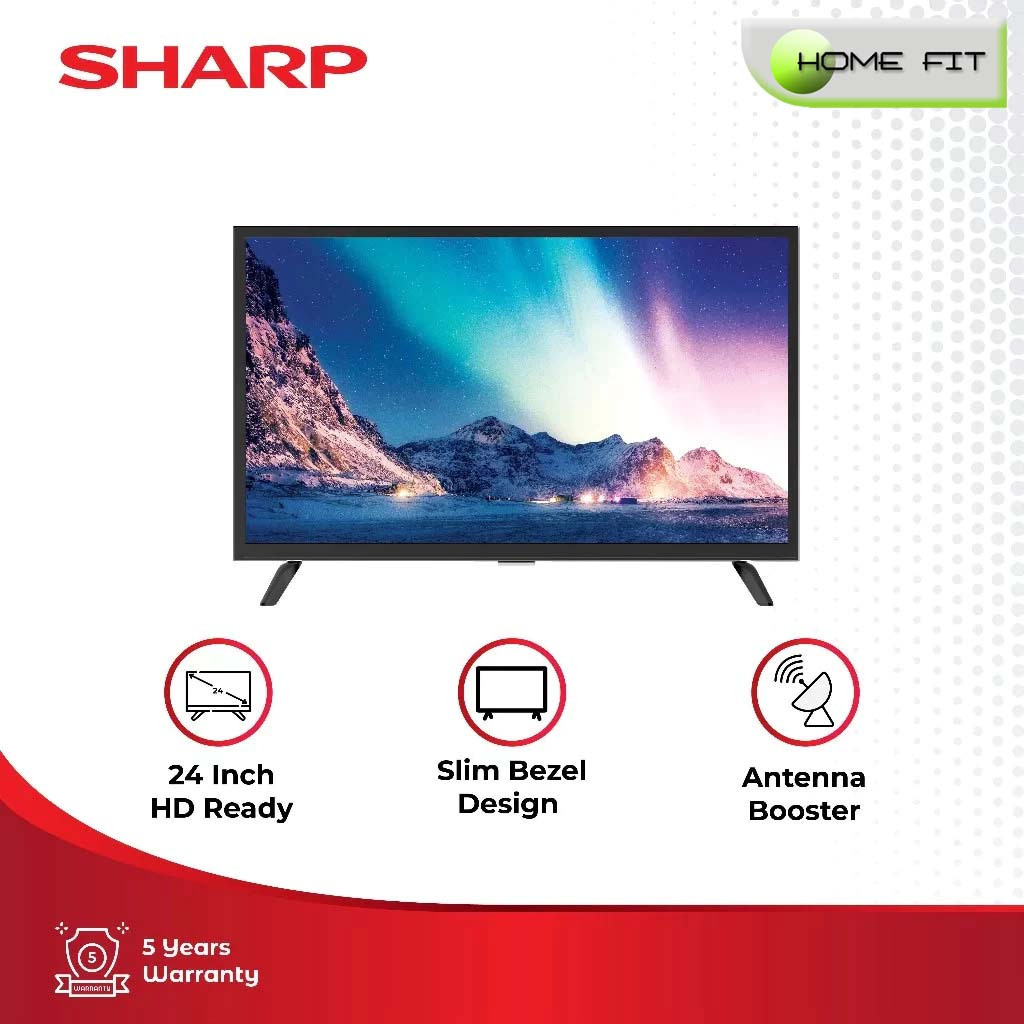 SHARP TV Digital LED 24 inch HD Ready - Garansi Resmi