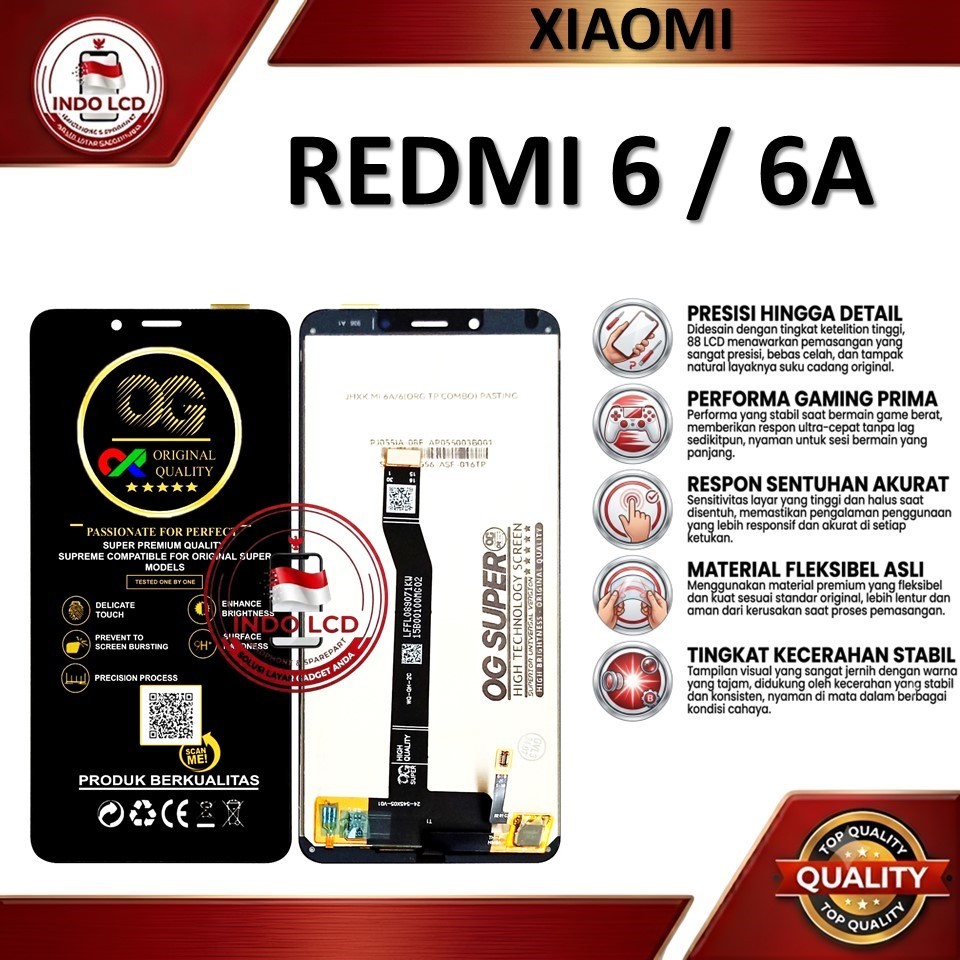 LCD TOUCHSCREEN XIAOMI REDMI 6 / 6A ORIGINAL 100%