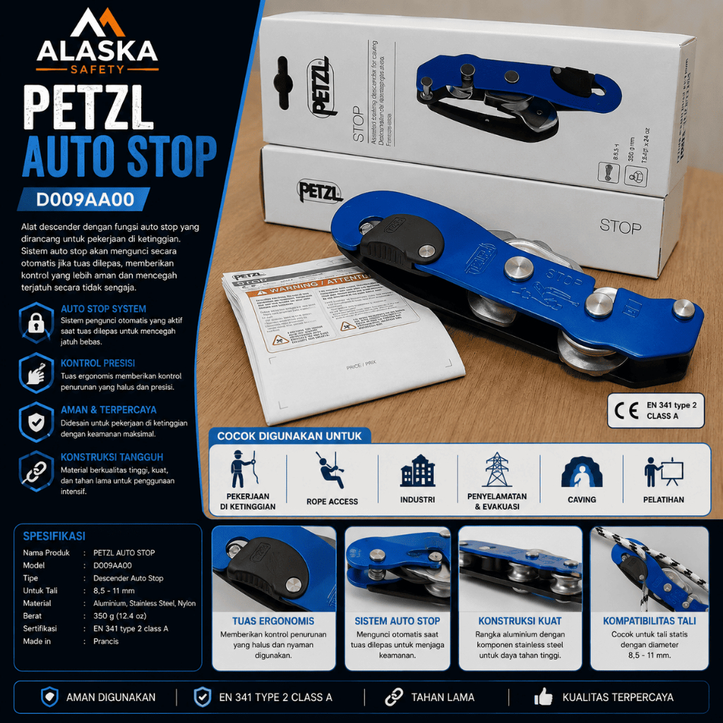 Petzl Auto Stop - Auto Stop Petzl D09AA00 - Alat Panjat Tebing