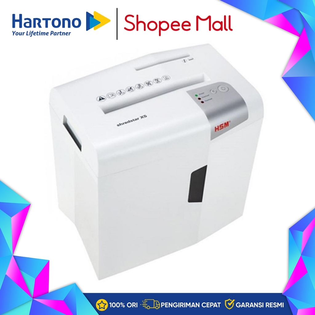 HSM Mesin Penghancur Kertas Paper Shredder SHREDSTAR S5 HSM_S5_S_6_0_WH