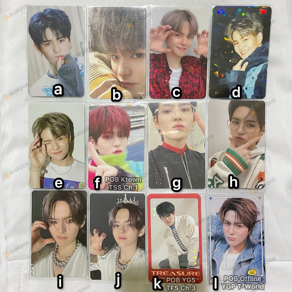 [READY-OFFICIAL] Photocard Yoshi Treasure POB Benefit Ktown Set Pesawat Wink Boboan Bibir Kempi Prem