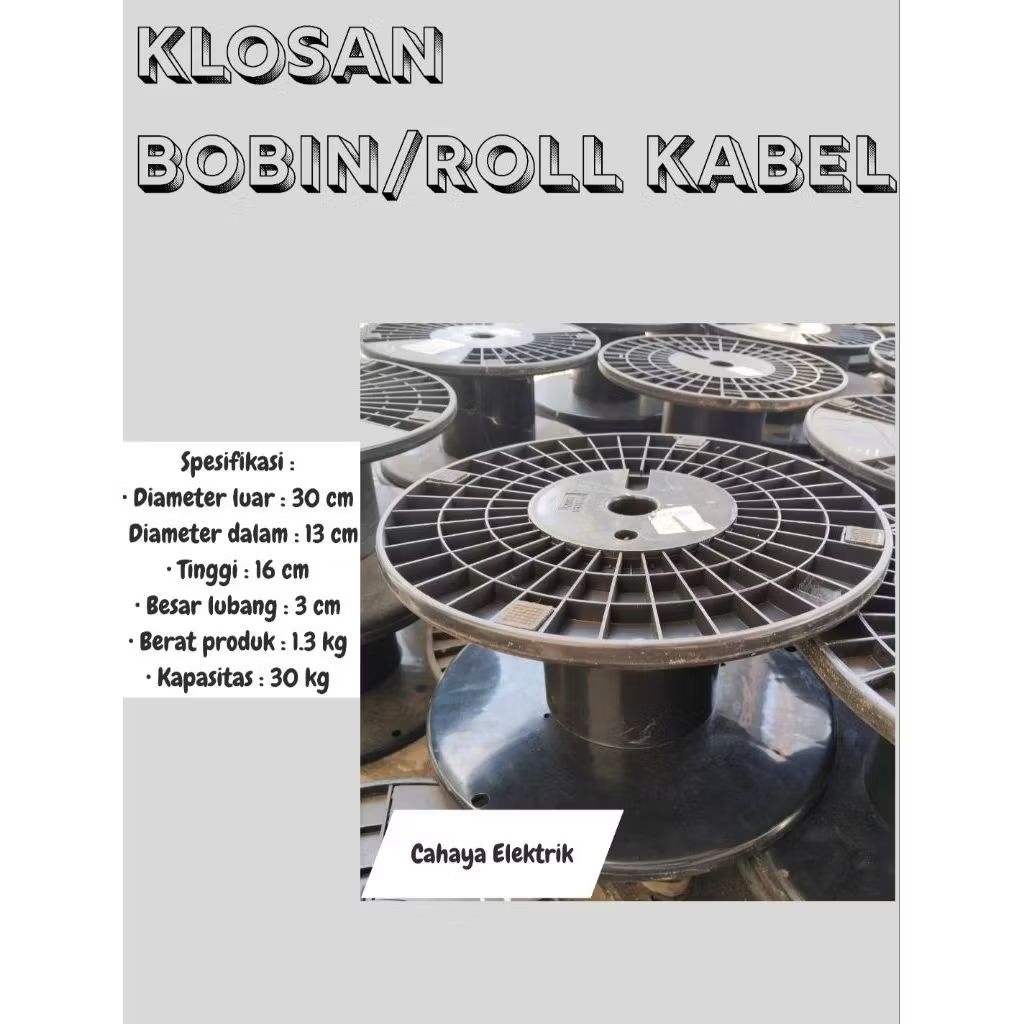 Roll kabel / Klosan Bobin jumbo / kelosan / bobin / Gulungan Kabel Jumbo