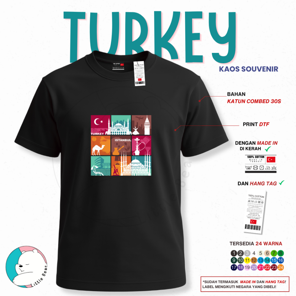 Kaos Souvenir Oleh Oleh Turki - Tshirt Souvenir Oleh Oleh Turki Type 5