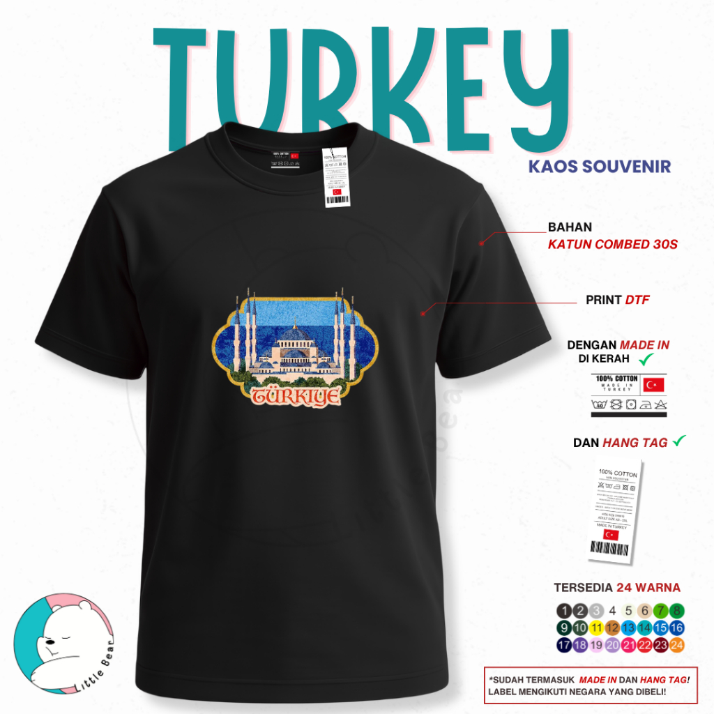 Kaos Souvenir Oleh Oleh Turki - Tshirt Souvenir Oleh Oleh Turki Type 6