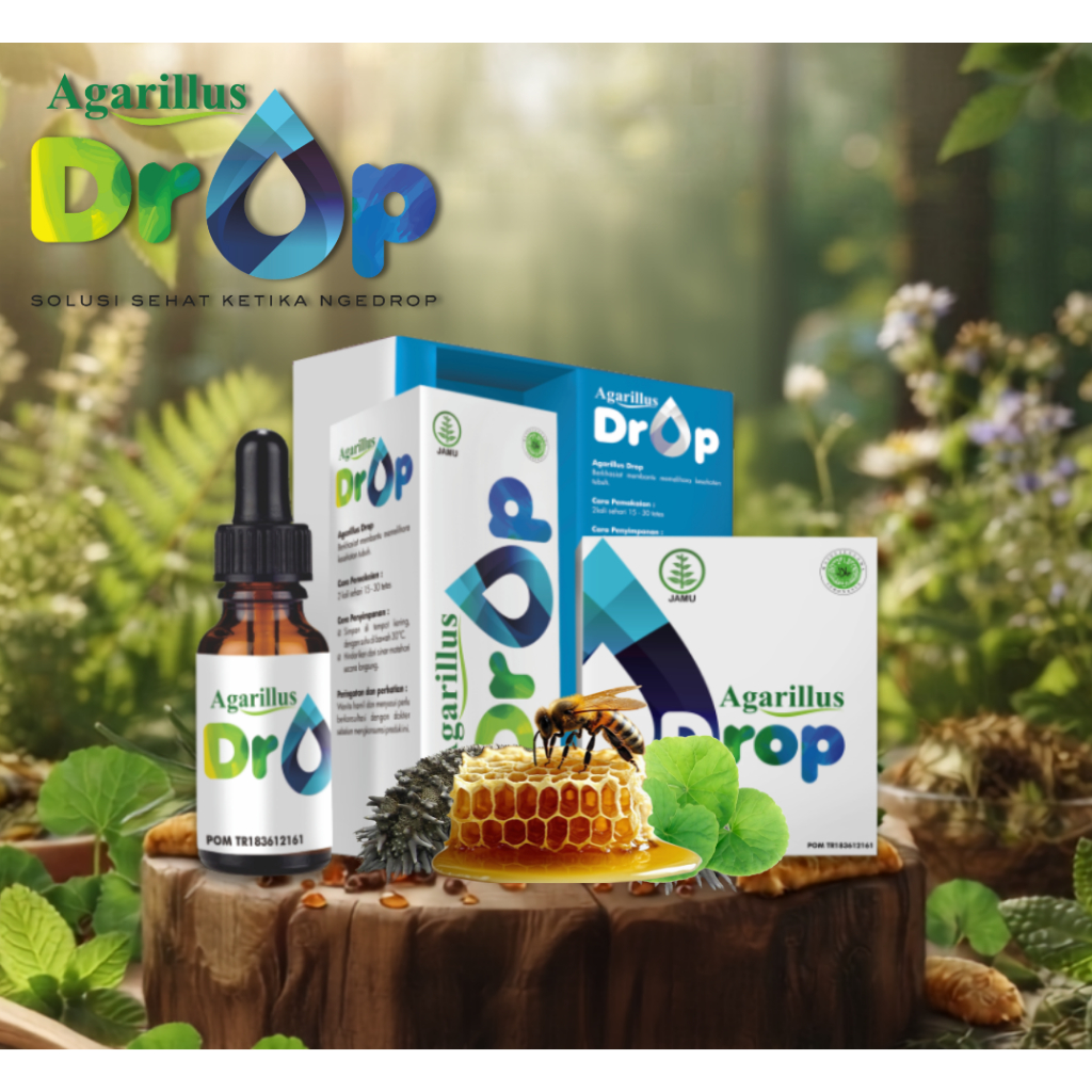 AGARILLUS DROP | FREE DROP KEMASAN KECIL|  Agarillus Herbal Drop Tetes | Obat Tetes Herbal Pendukung