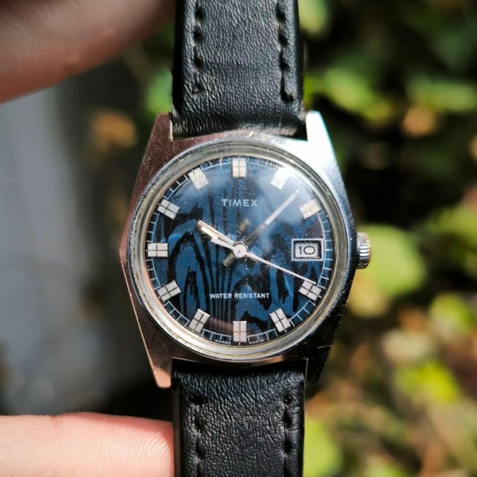 Timex Manual Blue Moire