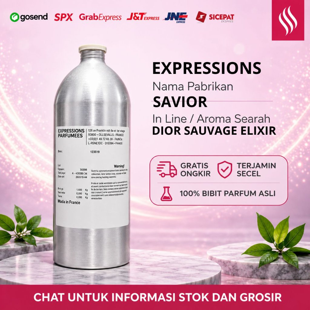 JUAL BIBIT PARFUM ASLI - EXPRESSIONS - SAVIOR - REPACK - SUMBARA PARFUM