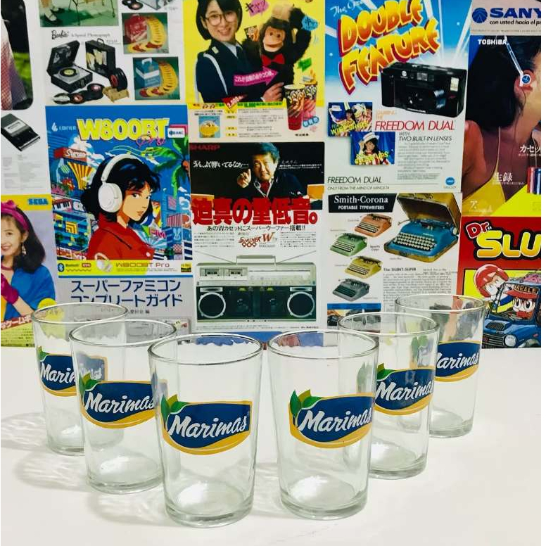 Gelas Kaca "Marimas" - Gelas Jadul - Dekorasi Vintage
