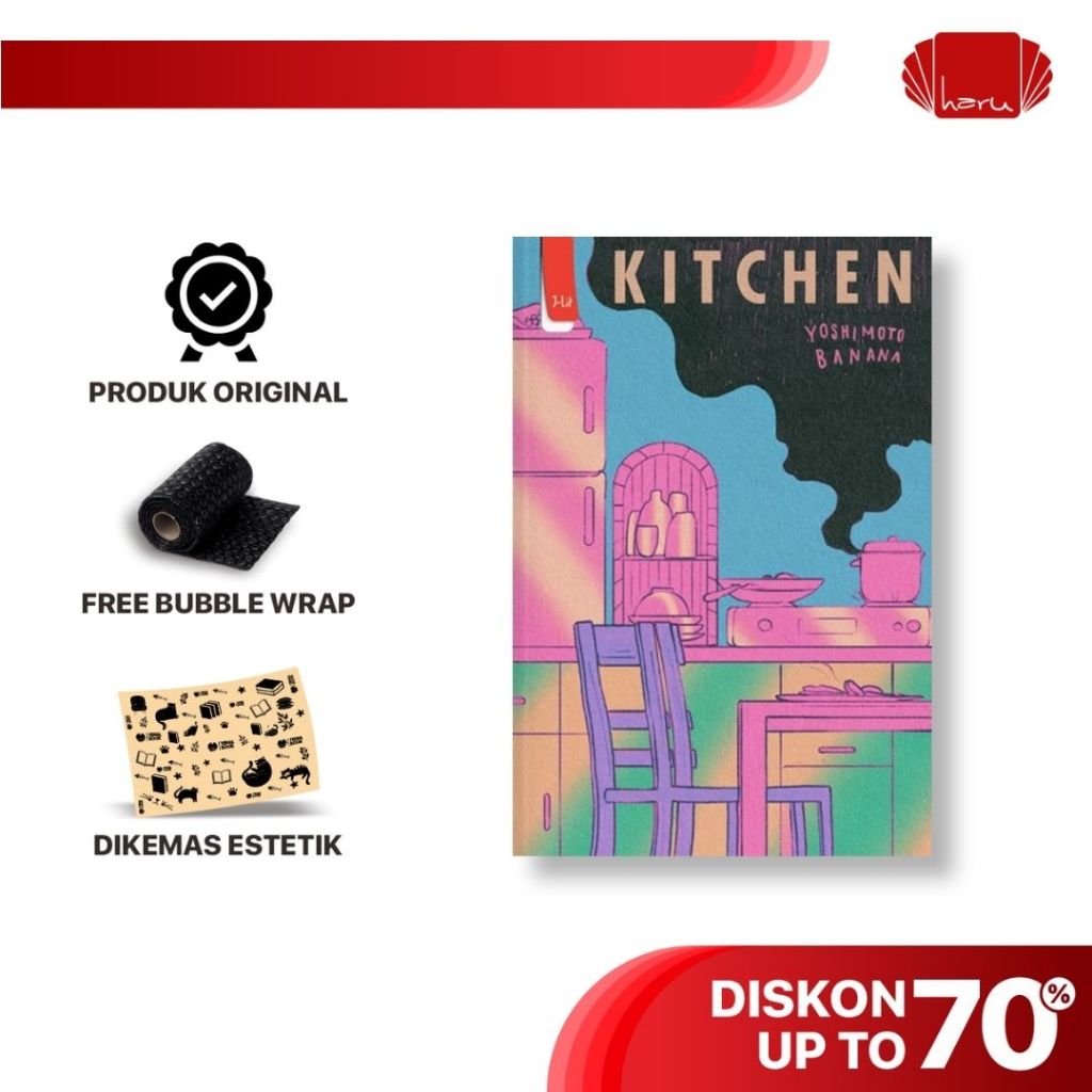 Novel Kitchen Yoshimono Banana Penerbit Haru Buku Literatur