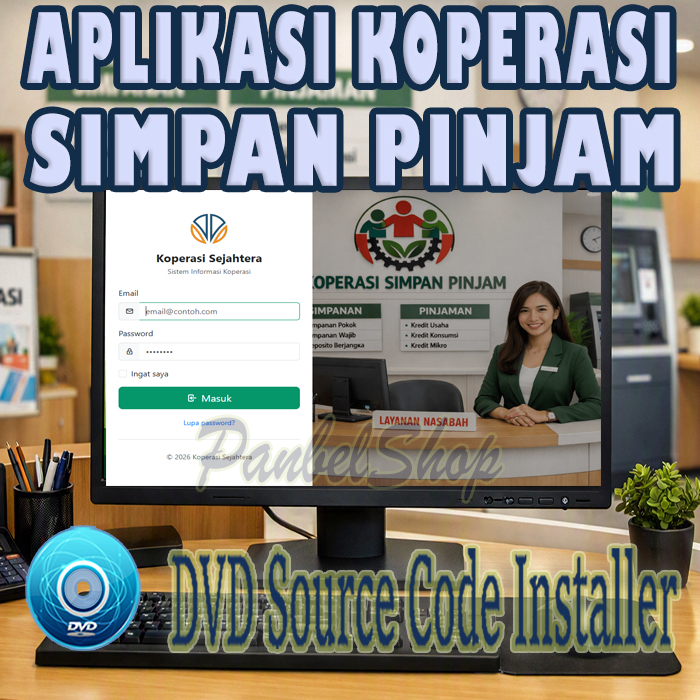 Aplikasi Manajemen Koperasi Simpan Pinjam Modern (Source Code Lengkap)