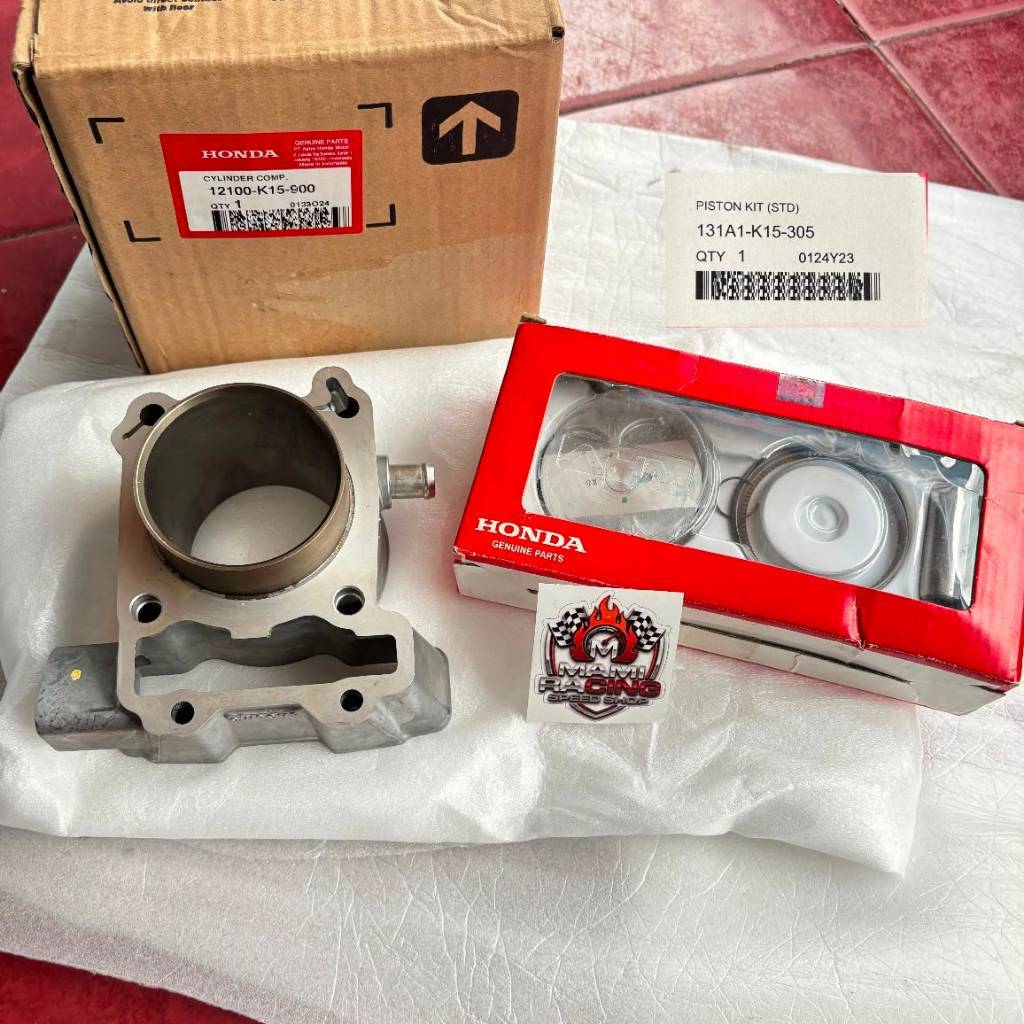 SET Blok Seher Plus Piston Kit STD Honda CB 150 R Old CBR 150 R KPP K45A Original AHM 12100-K15-900 