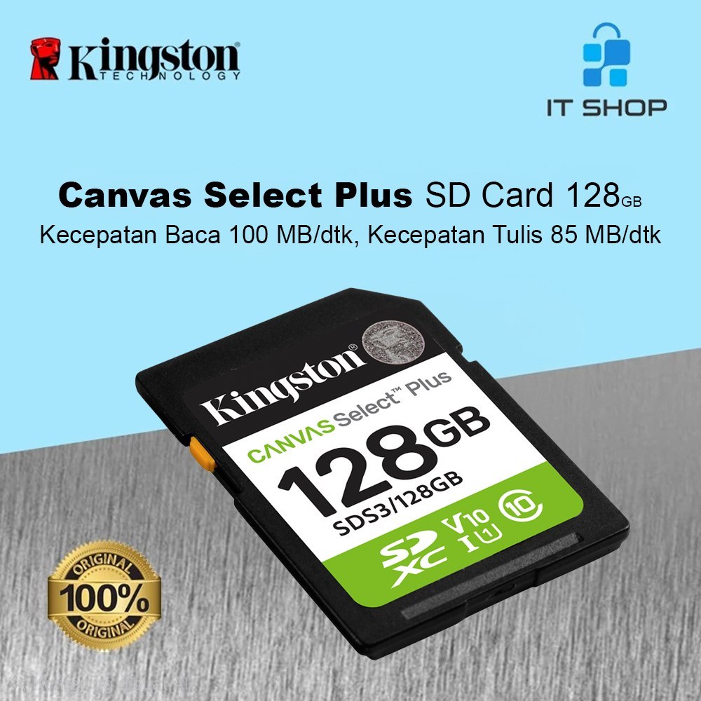Kingston Canvas Select Plus SD Card - 128GB