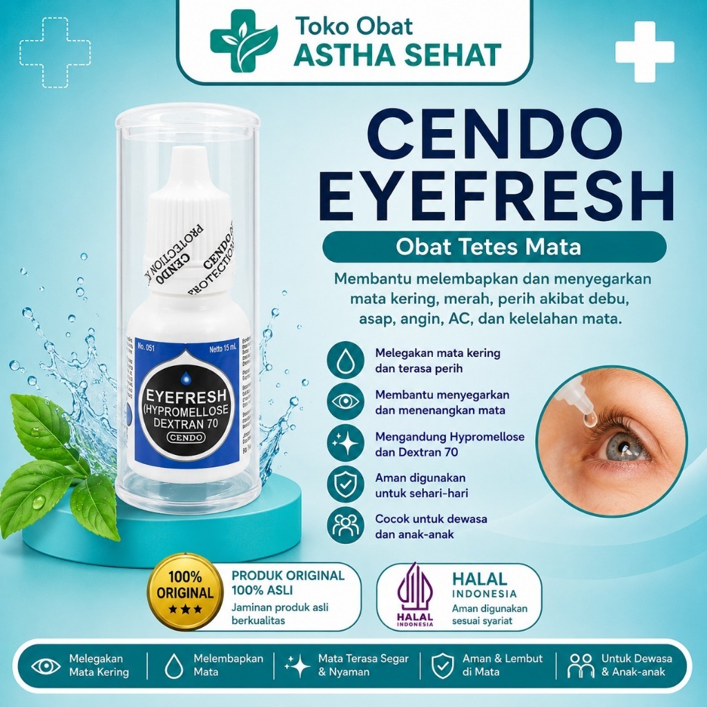 CENDO EYEFRESH Obat Tetes Mata 5 mL | Original