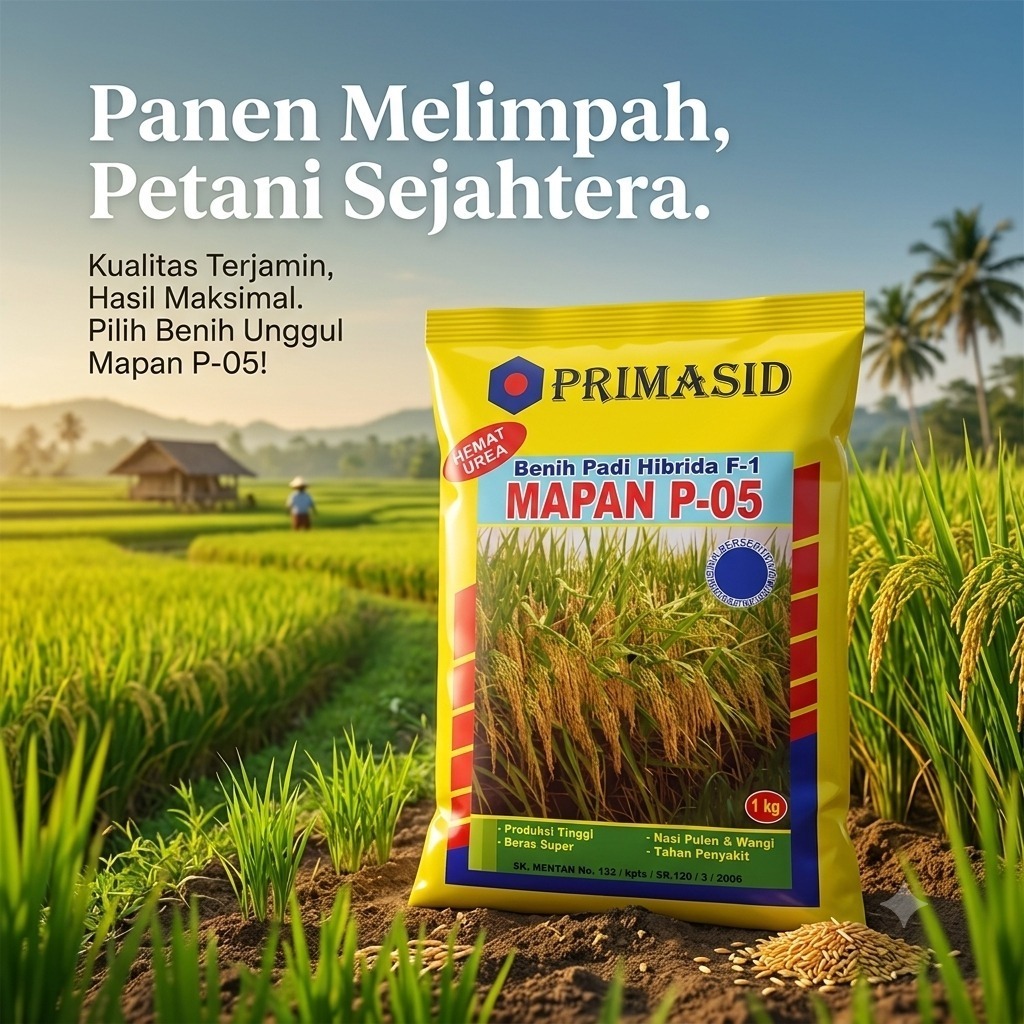 ORIGINAL Benih Padi Mapan 05 Primasid / Bibit Padi Mapan Mapan