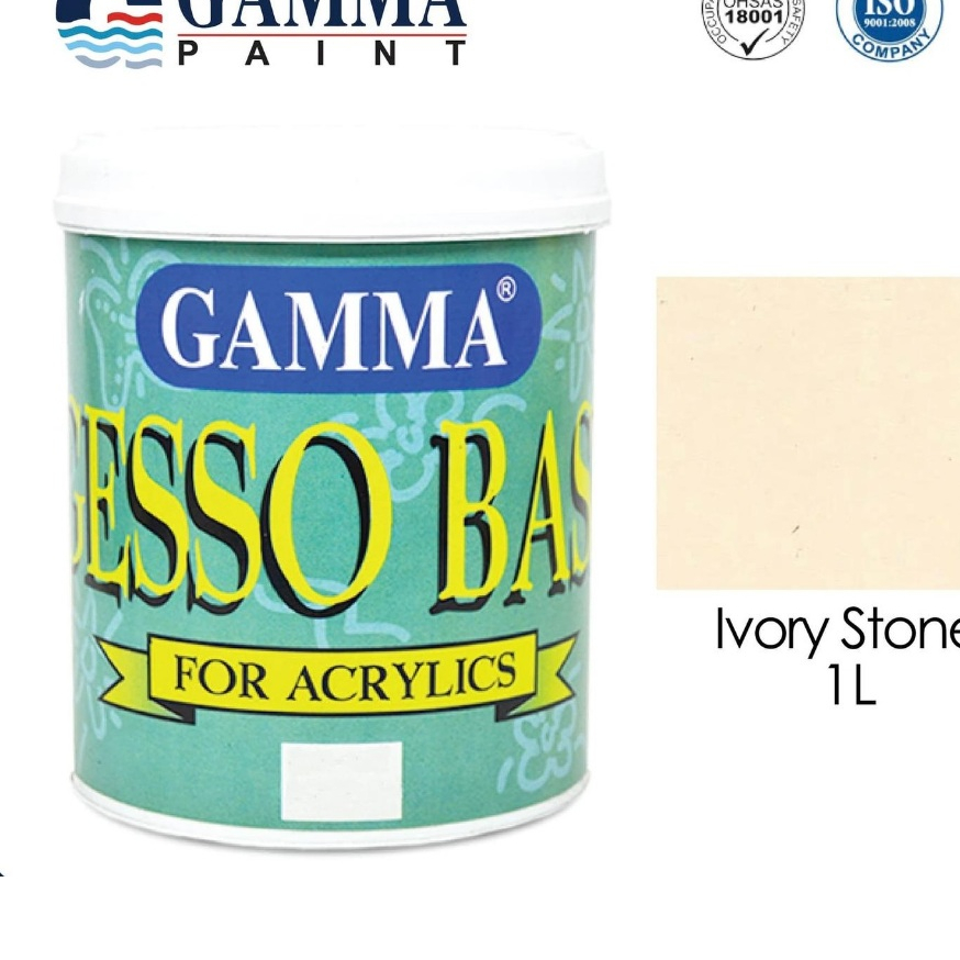 Gamma GESSO BASE - IVORY STONE - Cat Tembok Semi Gloss 1L