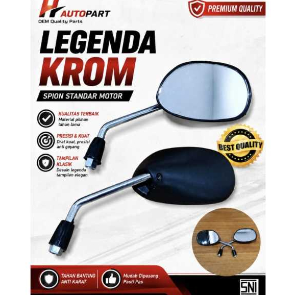 ORIGINAL SPION LEGENDA KROM STANDAR BISA UNTUK SEMUA MOTOR HND / SPION UNTUK SEMUA MOTOR HND